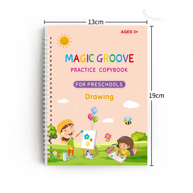 4pcs Children's Magic Copybooks