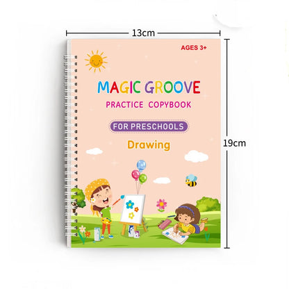 4pcs Children's Magic Copybooks